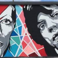 Bowie/Jagger Wall Art