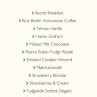 Humphry Slocombe Menu