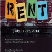 RENT playbill