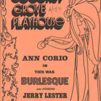 This Was Burlesque playbill