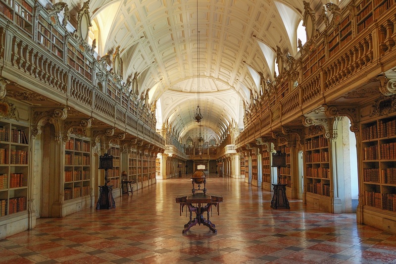 Mafra Palace Library Interior 1