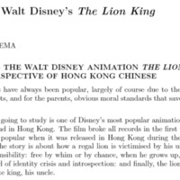 Preview of Deconstructing Walt Disney's The Lion King