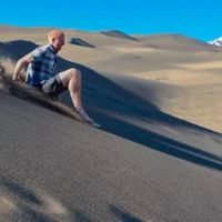 Sand Sledding at Great Sand Dunes