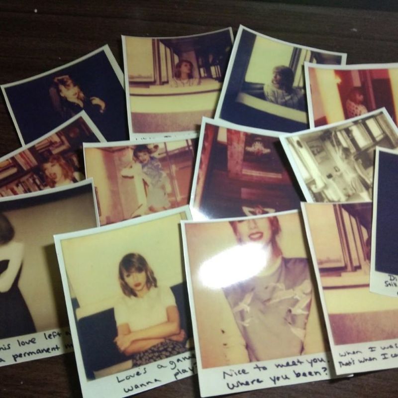 Collection of Polaroid pictures included in Taylor Swift's 1989 album.